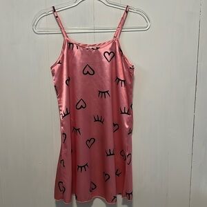 NEW Pink neglige w adjustable straps womens size small
